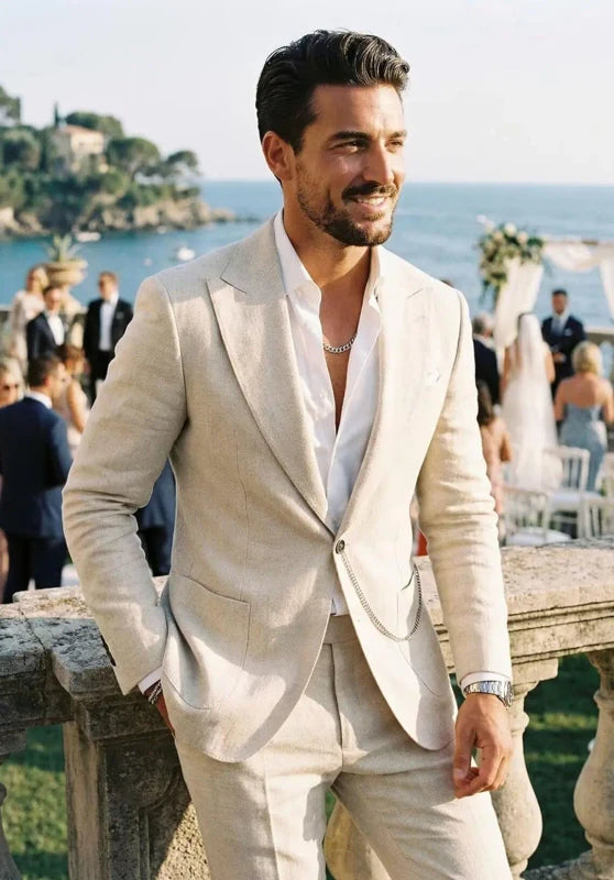 Men Linen Suit