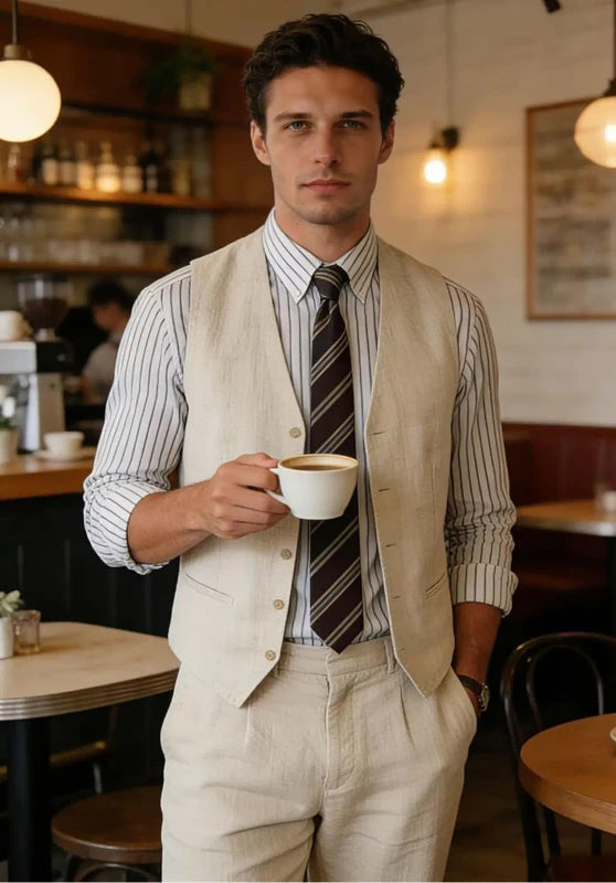 Men Linen Suit