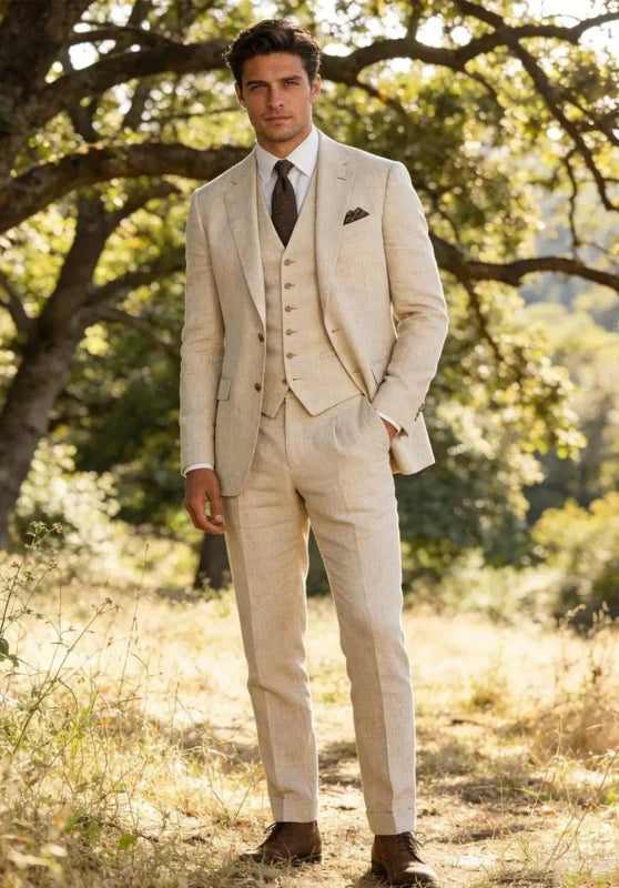 Men Linen Suit