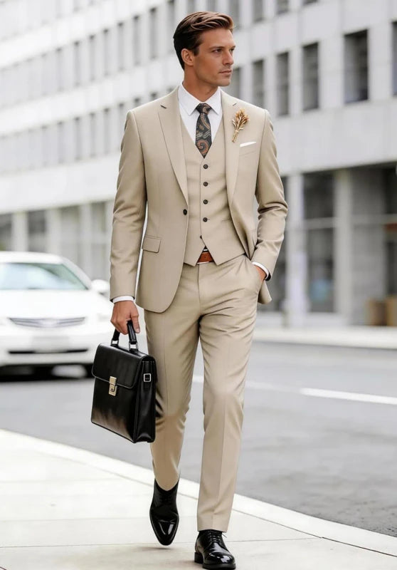 Men's Tuxedo Suit Elegant Slim Fit for Evening Gala