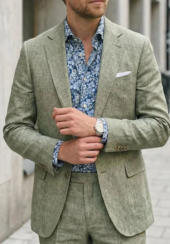 Men Linen Suit