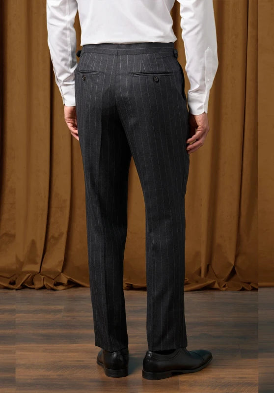 men black dress pants back view formal style