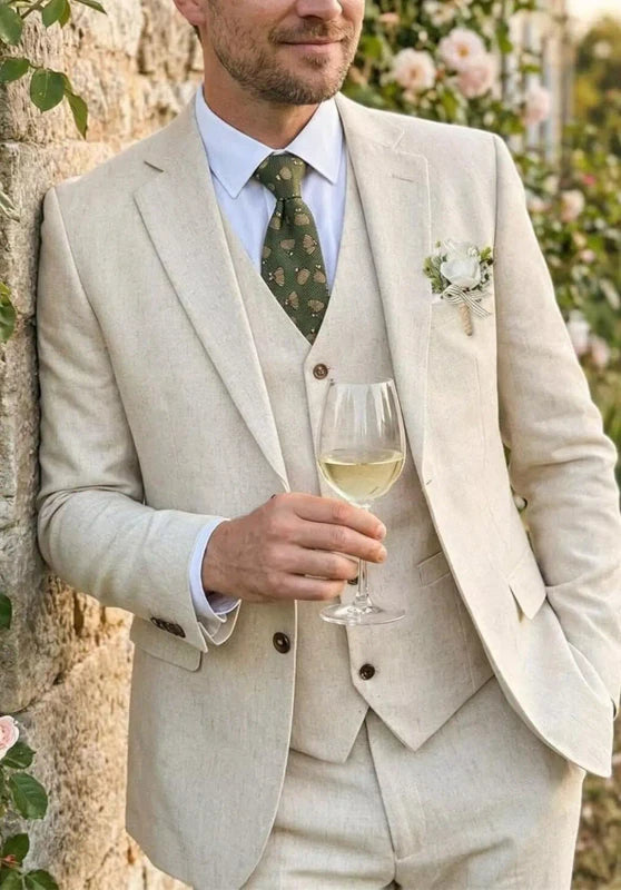 Men Linen Suit