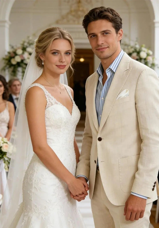 Men Linen Suit