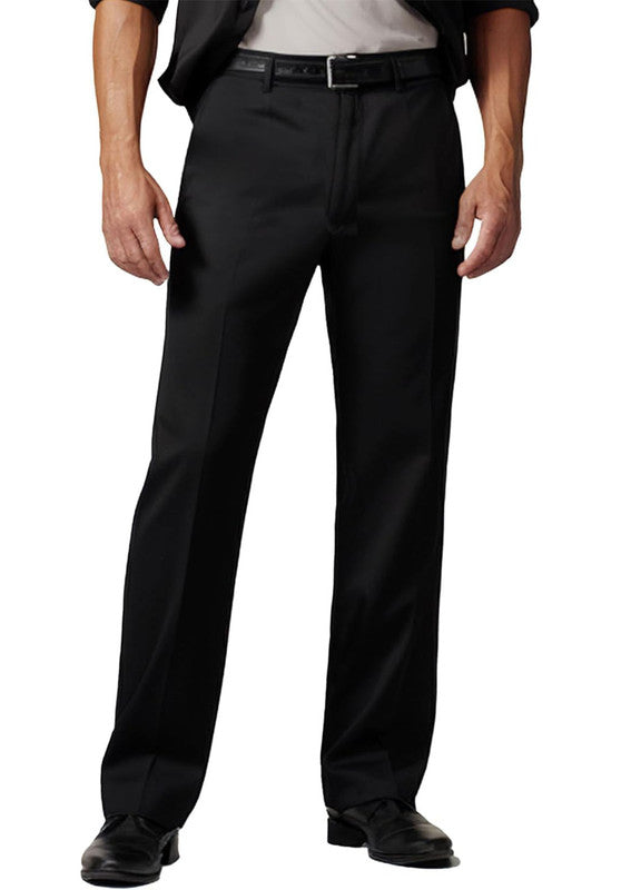 men black dress pants front view tailored fit