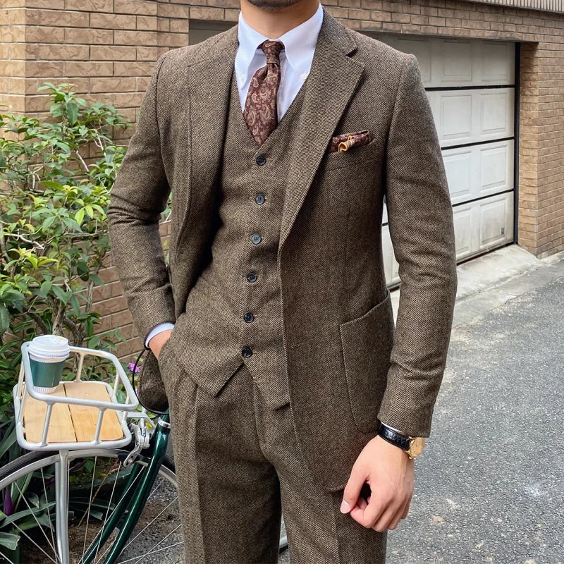 mens tweed suit