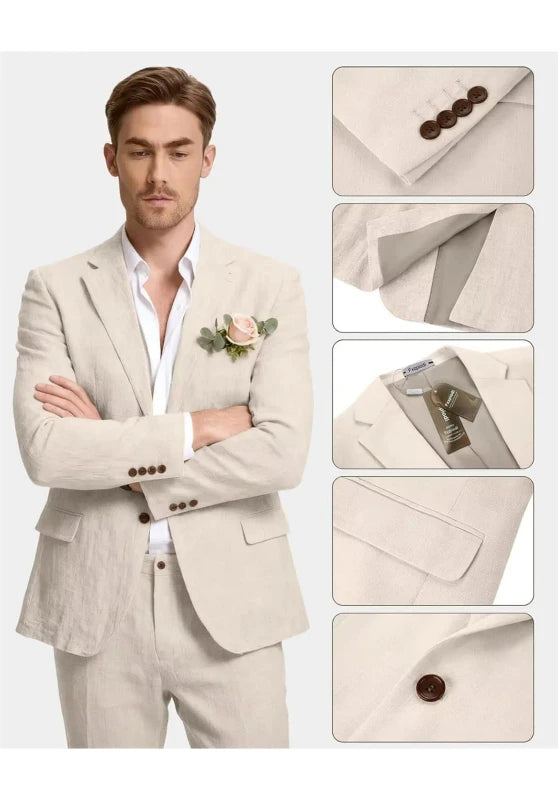 Men Linen Suit