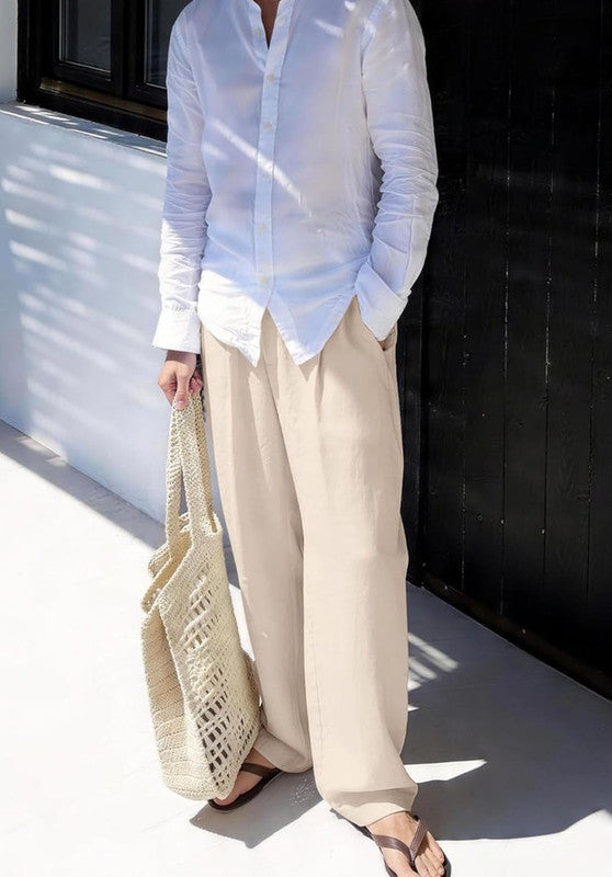 Summer Beach Wedding Linen Trousers for Me