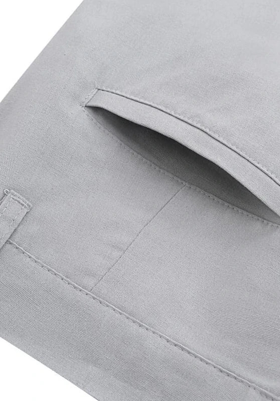Men's Linen Pants Back Pocket Design