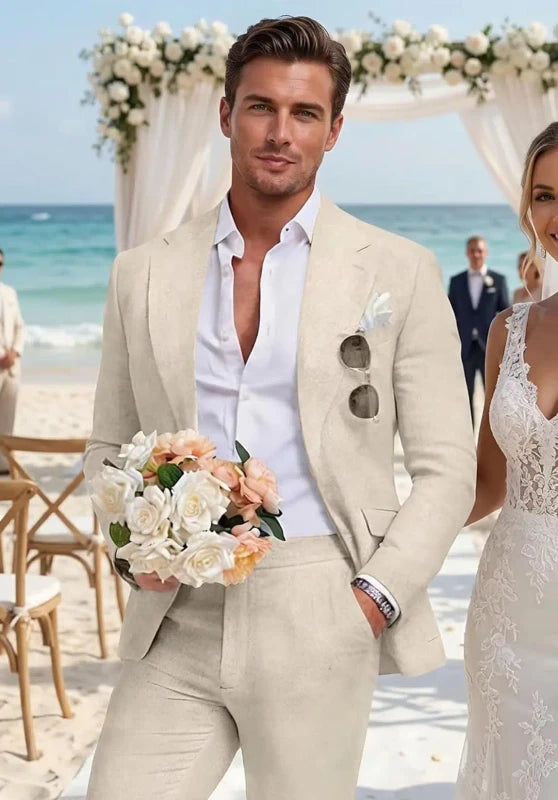 Men Linen Suit