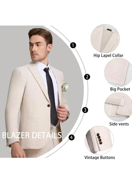 Men Linen Suit