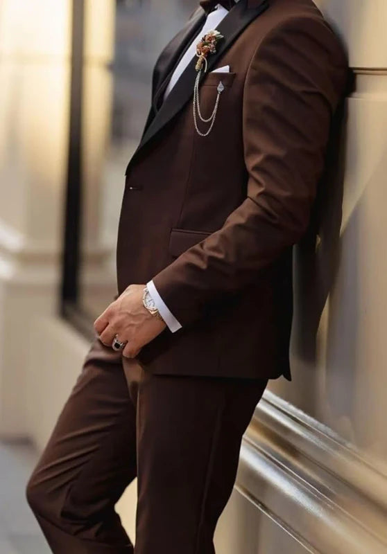Men's Suit 3 Piece with Double Breasted Vest