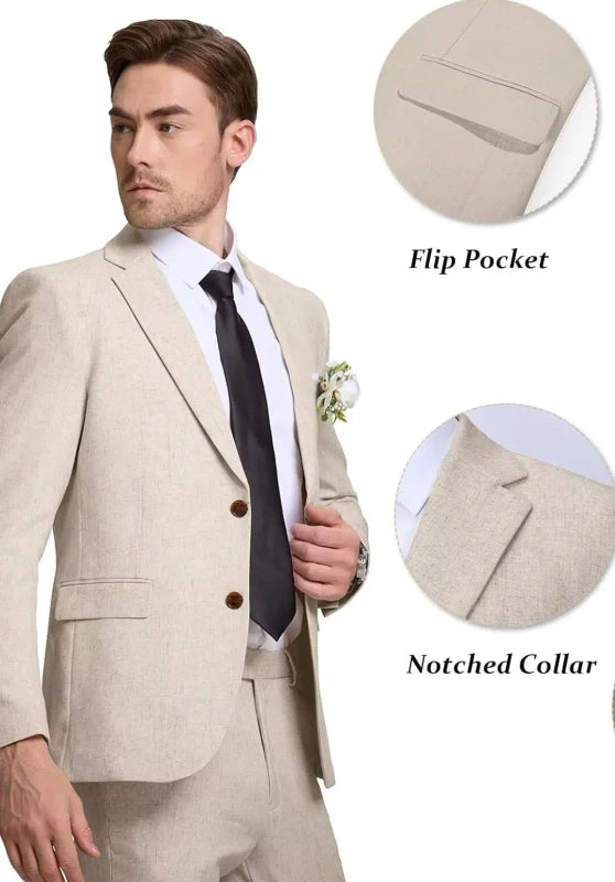 Men Linen Suit