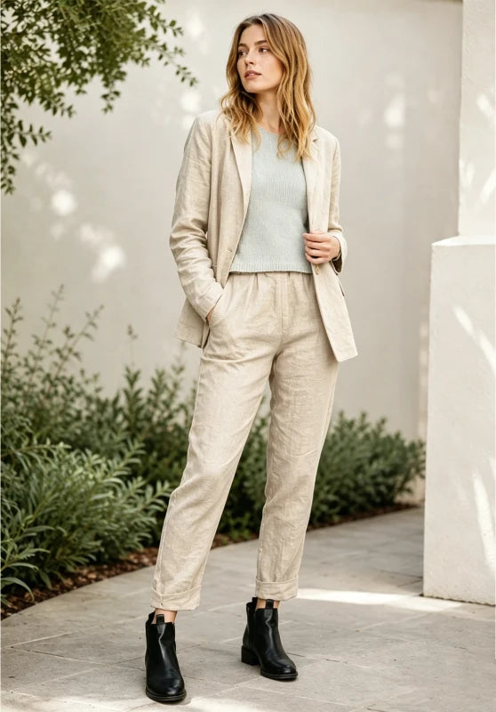 Women 2 Piece Linen Sets