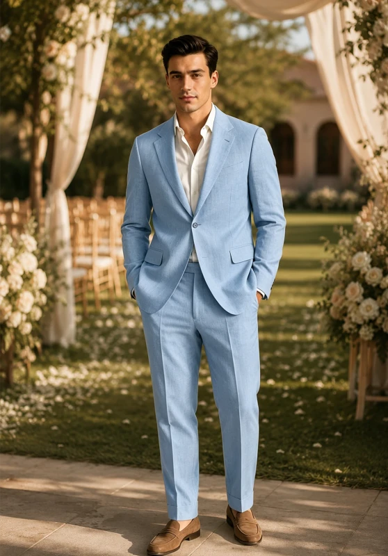 Men Linen Suit