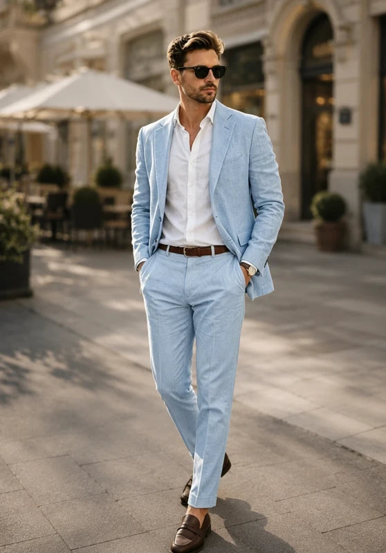 Men Linen Suit