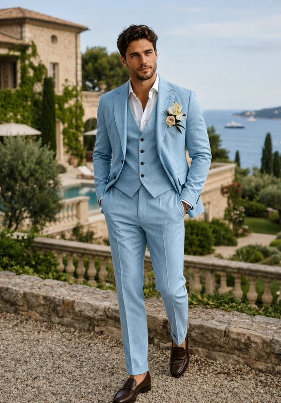 Men Linen Suit