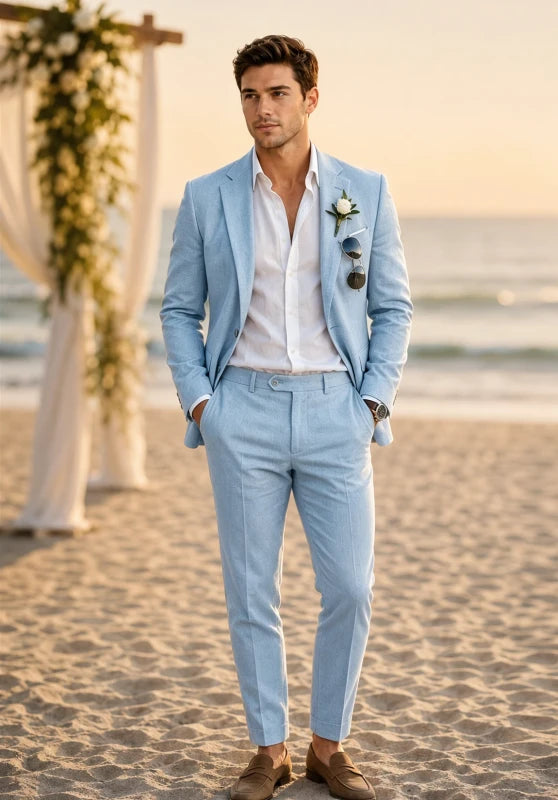 Men Linen Suit