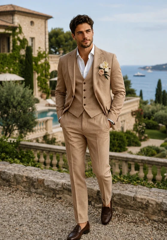 Men Linen Suit