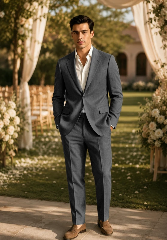 Men Linen Suit