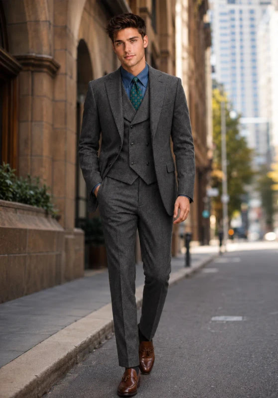 mens tweed suit
