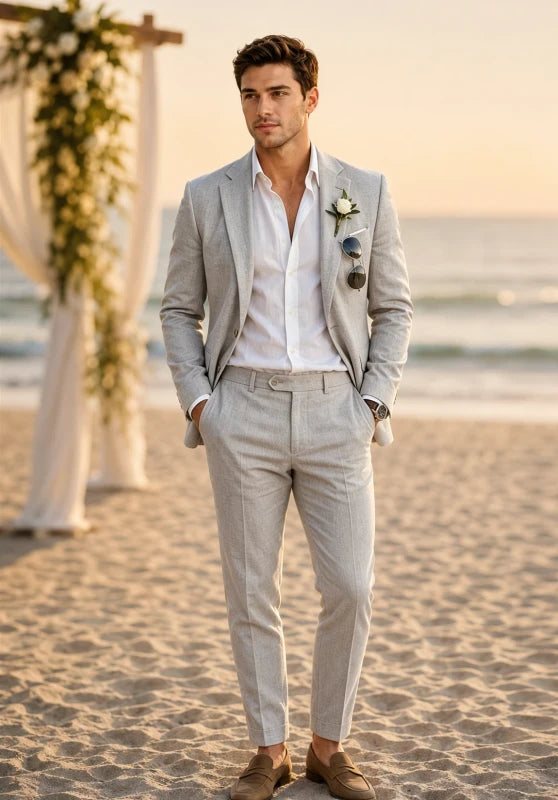 Men Linen Suit