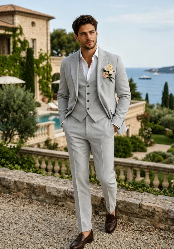 Men Linen Suit