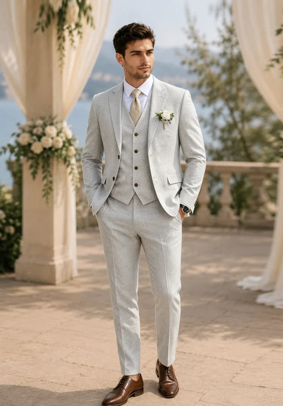Men Linen Suit