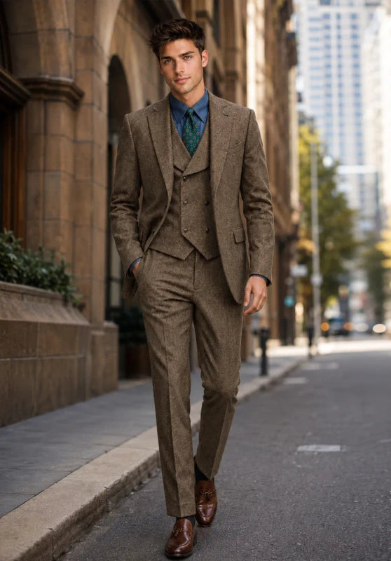 mens tweed suit