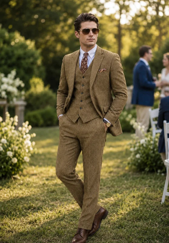 mens tweed suit