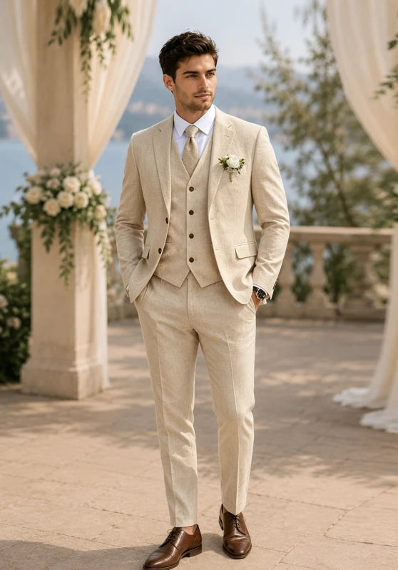 Men Linen Suit
