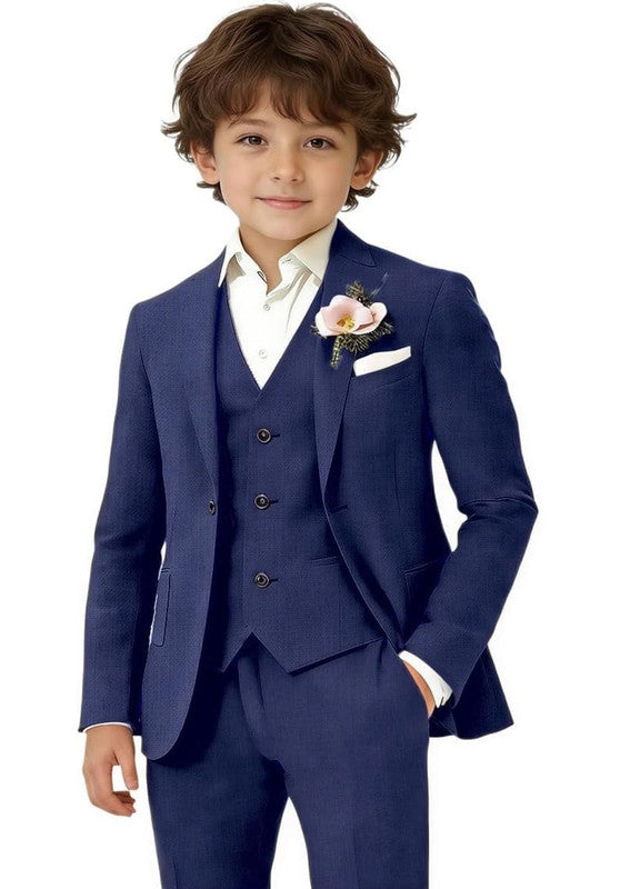 Boys linen 3 piece suit