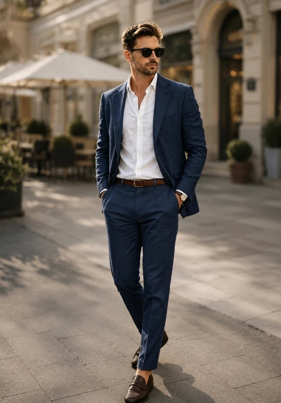 Men Linen Suit