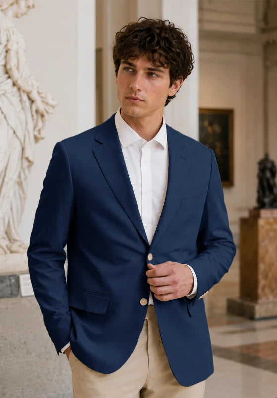 Men's Navy Blazer Jacket