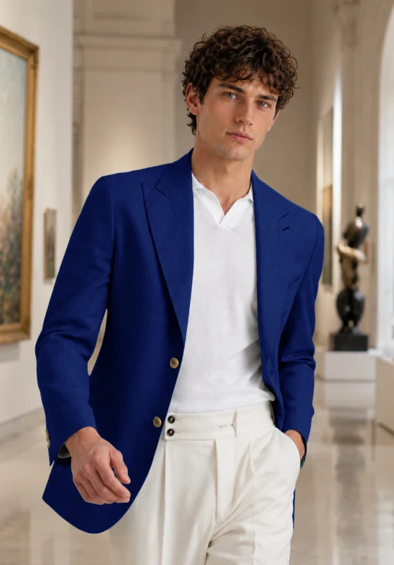 Men's Royal Blue Blazer Jacket