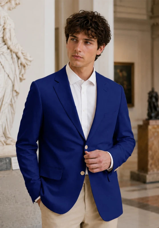 Men's Royal Blue Blazer Jacket
