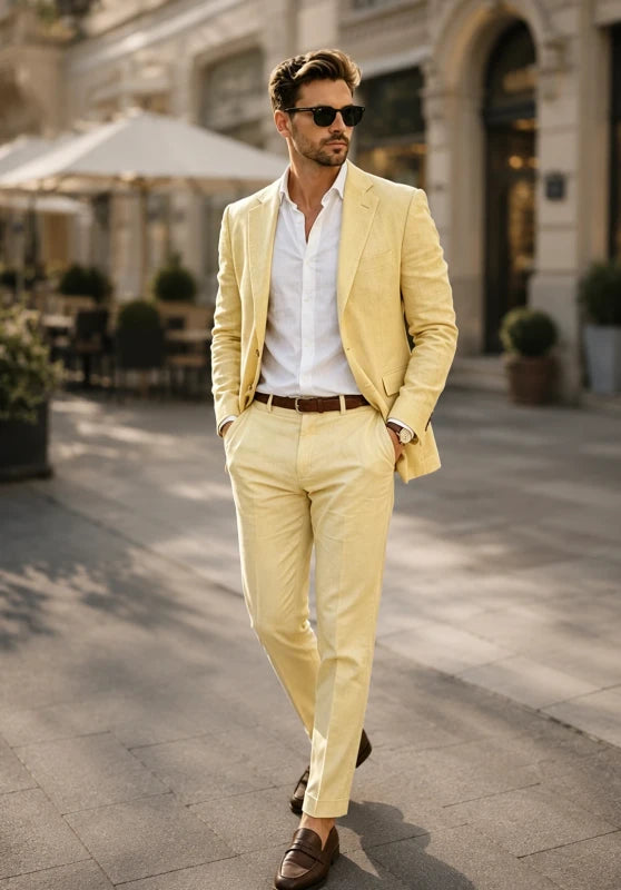 Men Linen Suit