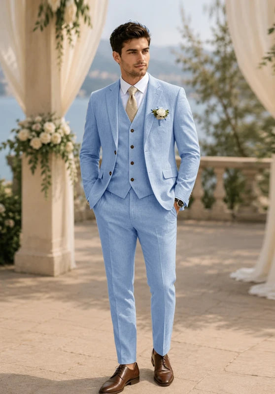 Men Linen Suit
