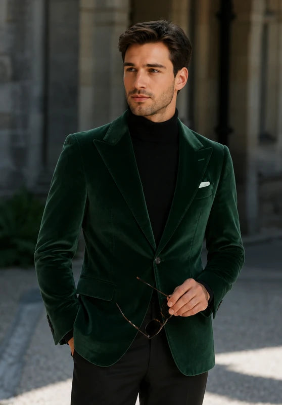 Men's velvet jacket