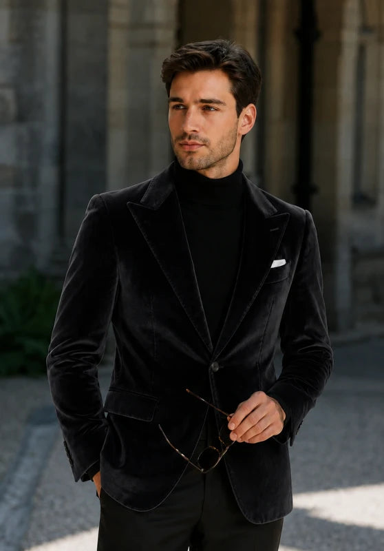 Men's velvet jacket