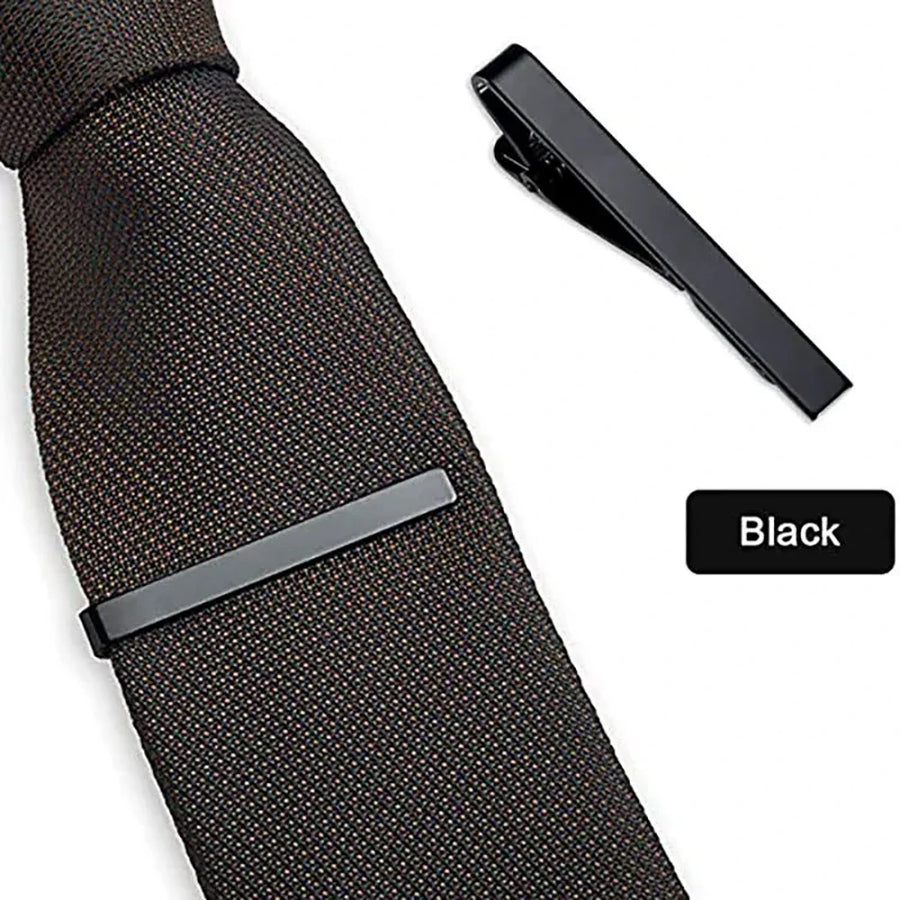 Men's Black Classic Tie Clip