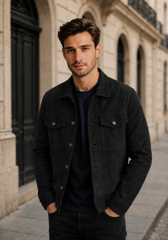 men suede jacket