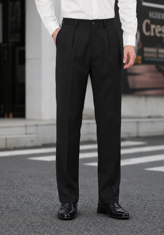 Men black Suit Pants