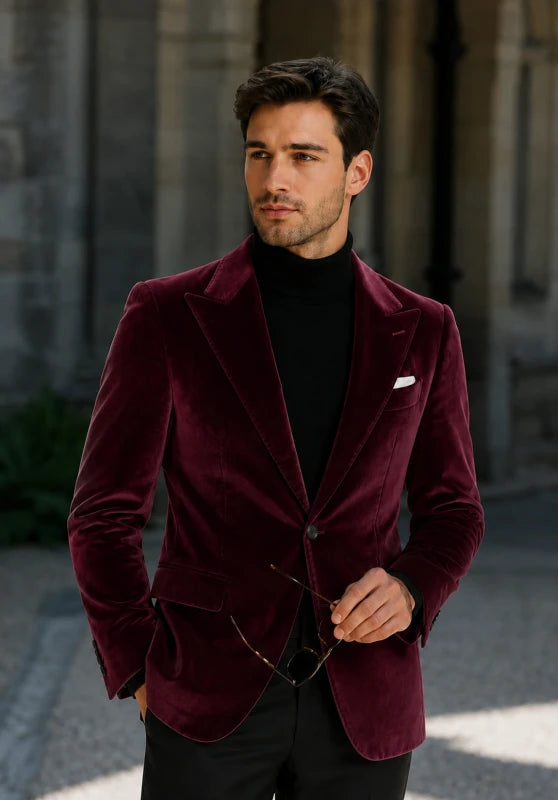 Men's velvet jacket