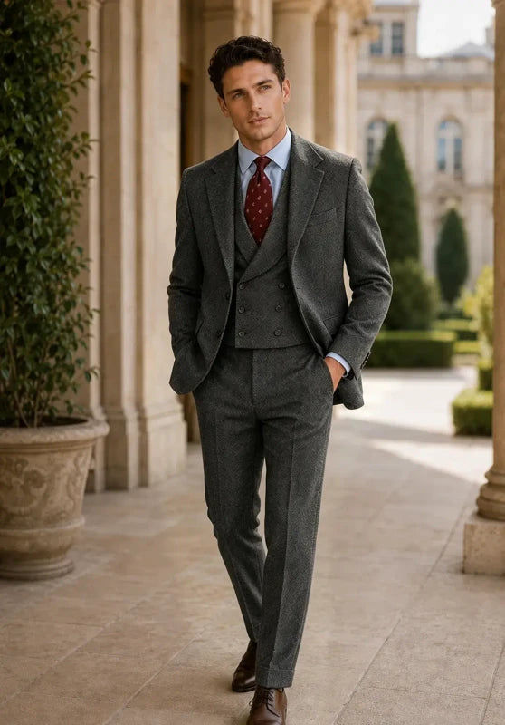 mens tweed suit