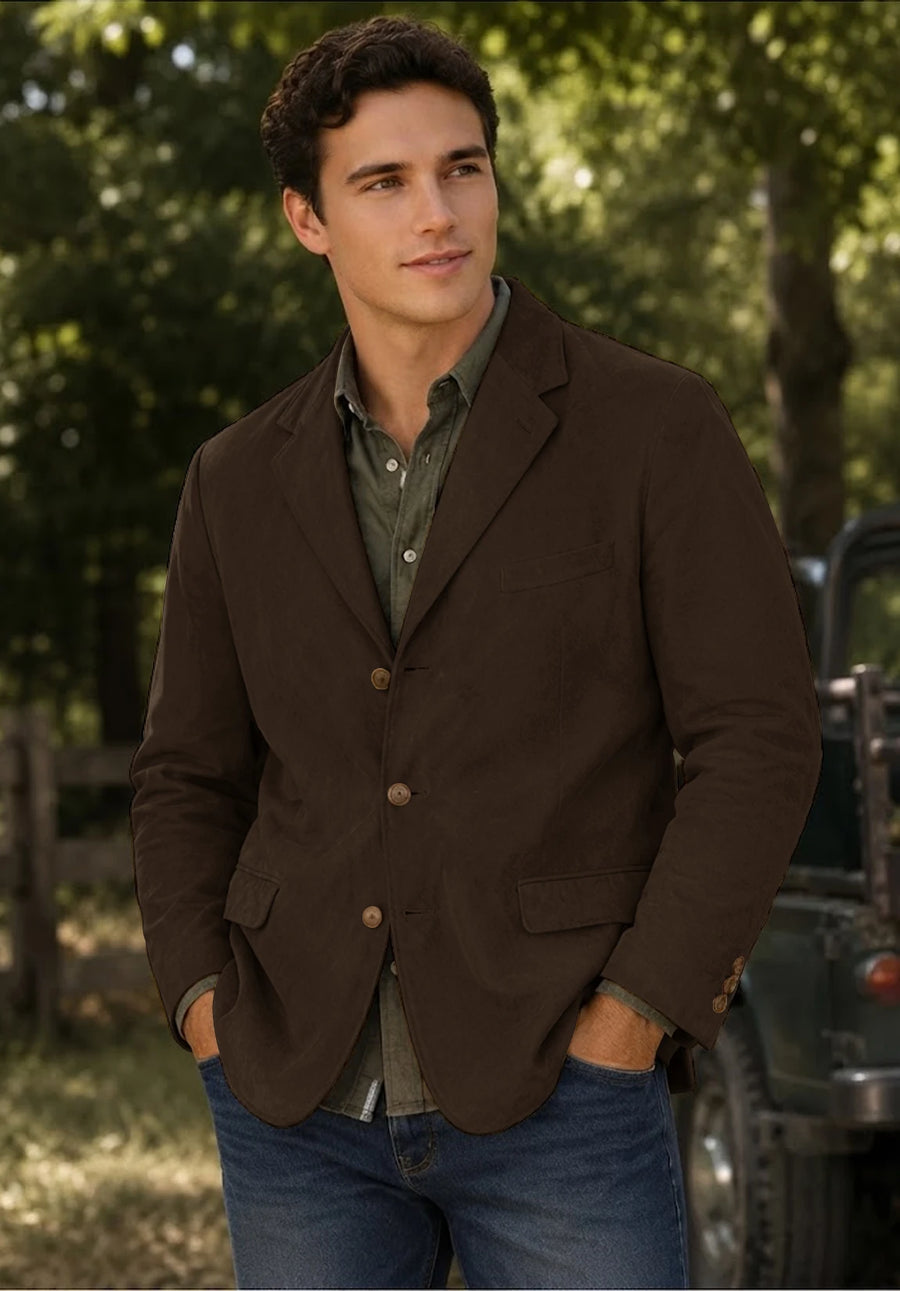 Men's brown suede jacket