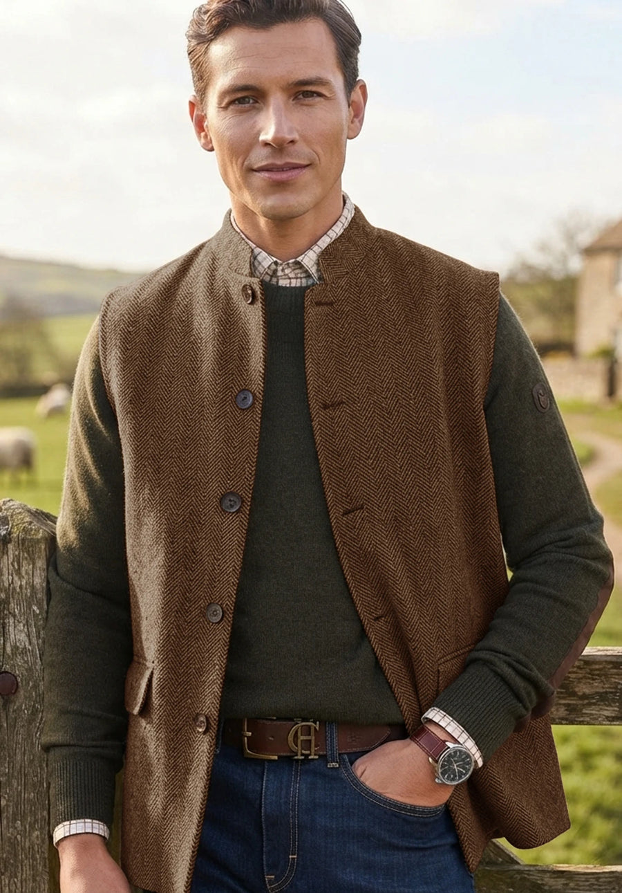Men's brown vest