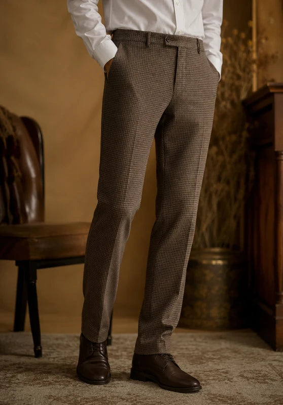 men brown dress pants