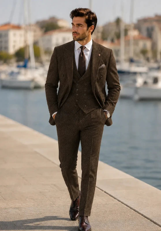 mens tweed suit