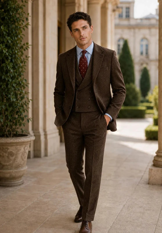 mens tweed suit